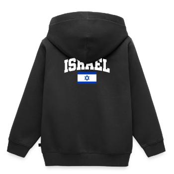 Israël - Sweat Premium à capuche enfant bio - noir - Dos - AI Model Kid Male (0cm)