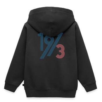 1973 - Sweat Premium à capuche enfant bio - noir - Dos - AI Model Kid Male (0cm)