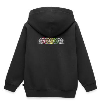 Rims Raeder Fahrraeder - Kids Premium Organic Hoodie - black - Back - AI Model Kid Male (0cm)