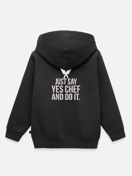 Koch - Kinder Premium Organic Hoodie - Schwarz