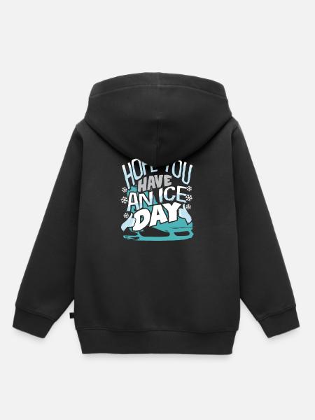 Eislaufen - Kinder Premium Organic Hoodie - Schwarz