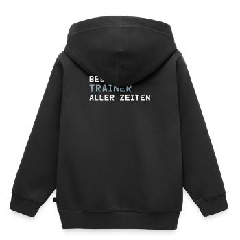 Bester Trainer aller Zeiten | Geschenk Sport Coach - Kinder Premium Organic Hoodie - Schwarz - Hinten - AI Model Kid Male (0cm)