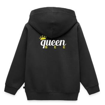 Bienen Koenigin Imkerin Frau - Kinder Premium Organic Hoodie - Schwarz - Hinten - AI Model Kid Male (0cm)