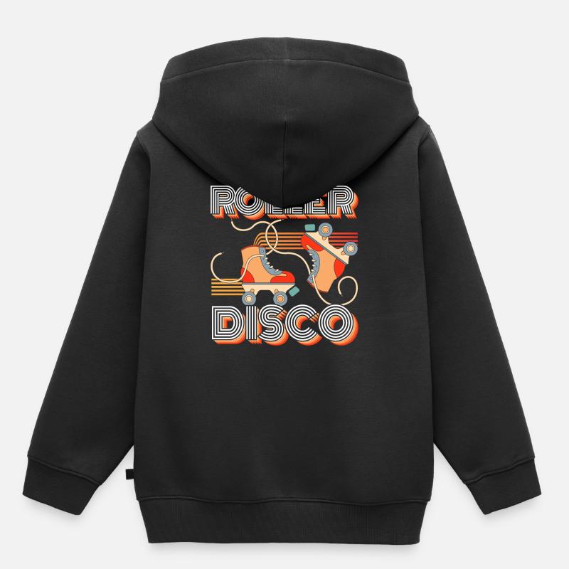 Roller Disco Inline Skating Rollschuhe Geschenk - Kinder Premium Organic Hoodie - Schwarz