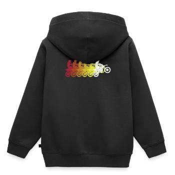 Motocross Motocross - Kinder Premium Organic Hoodie - Schwarz - Hinten - AI Model Kid Male (0cm)
