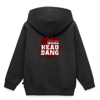 Headbanger Rocker Death Metal Loud Music Gift - Sweat Premium à capuche enfant bio - noir - Dos - AI Model Kid Male (0cm)