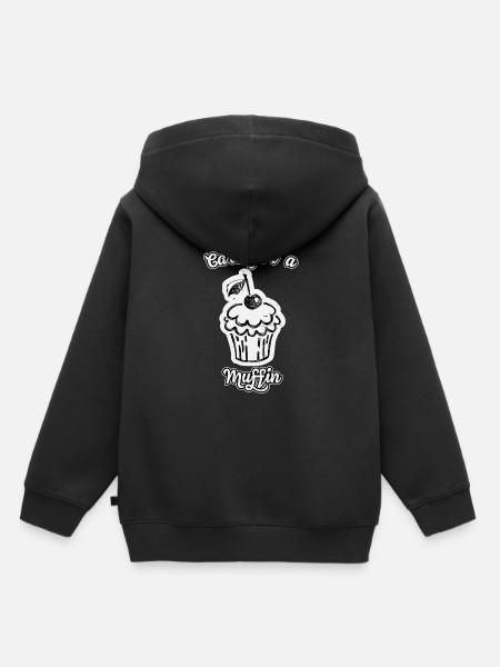 Muffin - Kinder Premium Organic Hoodie - Schwarz