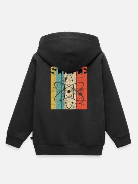 SCIENCE ATOM - Kinder Premium Organic Hoodie - Schwarz