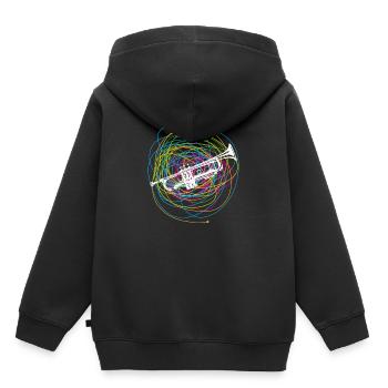 Trompeter Trompeter Geschenkidee Jazz Art - Kinder Premium Organic Hoodie - Schwarz - Hinten - AI Model Kid Male (0cm)