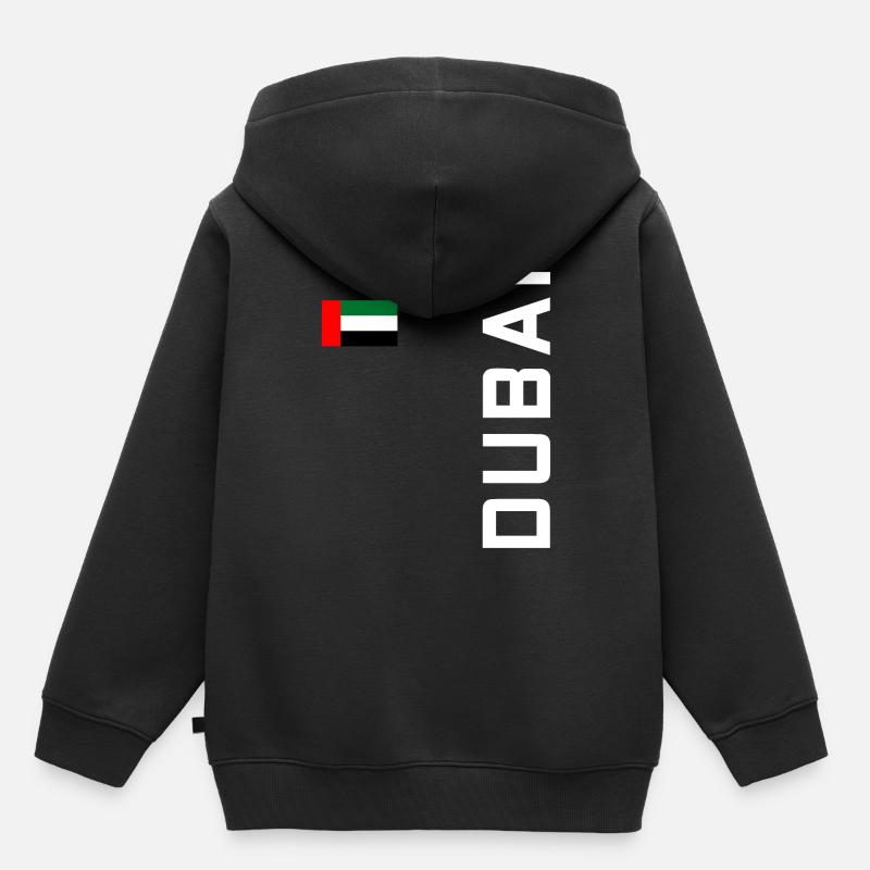DUBAI DUBAI - Sweat Premium à capuche enfant bio - noir