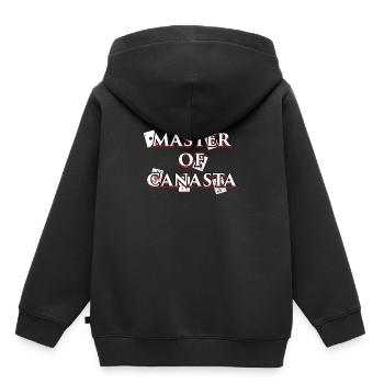 Canasta Design Geschenk für Kartenspieler und - Kinder Premium Organic Hoodie - Schwarz - Hinten - AI Model Kid Male (0cm)