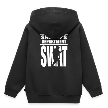 SWAT Team SRT Sheriff für LEO Off Duty Cops Gesetz - Kinder Premium Organic Hoodie - Schwarz - Hinten - AI Model Kid Male (0cm)