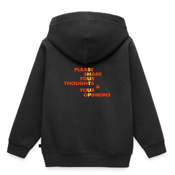 Funny saying - Kids Premium Organic Hoodie - black - Back - AI Model Kid Male (0cm)