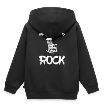 musique rock - Sweat Premium à capuche enfant bio - noir - Dos - AI Model Kid Male (0cm)