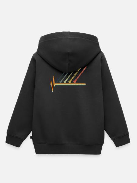 Klarinette - Kinder Premium Organic Hoodie - Schwarz