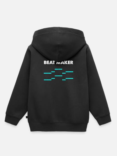 Beat Maker - Kinder Premium Organic Hoodie - Schwarz