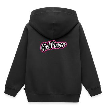 Girl Power Girls Power - Kids Premium Organic Hoodie - black - Back - AI Model Kid Male (0cm)