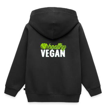 Gemüse Geschenk - Kinder Premium Organic Hoodie - Schwarz - Hinten - AI Model Kid Male (0cm)