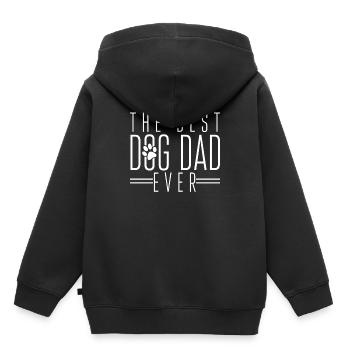 Hundevater Herrchen - Kinder Premium Organic Hoodie - Schwarz - Hinten - AI Model Kid Male (0cm)