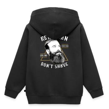 Hipster Hipsters - Kids Premium Organic Hoodie - black - Back - AI Model Kid Male (0cm)