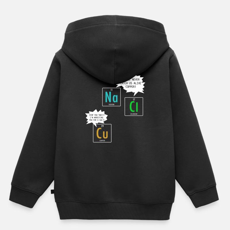 Chimiste Chimiste Lustig Nerd - Sweat Premium à capuche enfant bio - noir
