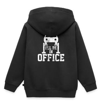 Automechaniker Werkstatt - Kinder Premium Organic Hoodie - Schwarz - Hinten - AI Model Kid Male (0cm)