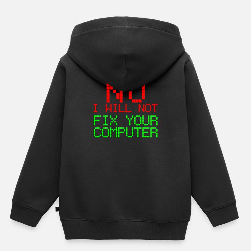 Informatik Software Engineer Programmer Code - Kinder Premium Organic Hoodie - Schwarz