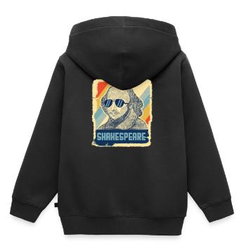 Shakespeare Literature Hamlet Retro Gift - Kids Premium Organic Hoodie - black - Back - AI Model Kid Male (0cm)