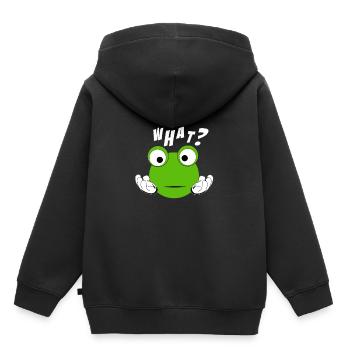 verwirrt Verwirrung Geschenk - Kinder Premium Organic Hoodie - Schwarz - Hinten - AI Model Kid Male (0cm)