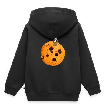 Biscuit biscuit astronaute cuisson espace gâteau doux - Sweat Premium à capuche enfant bio - noir - Dos - AI Model Kid Male (0cm)