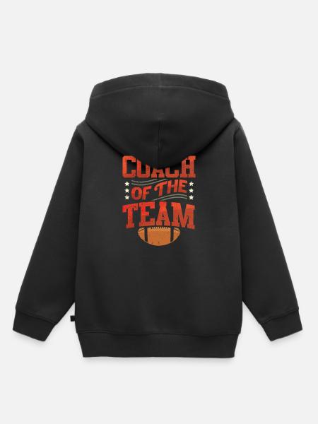 Feld Rugby-Trainer - Kinder Premium Organic Hoodie - Schwarz