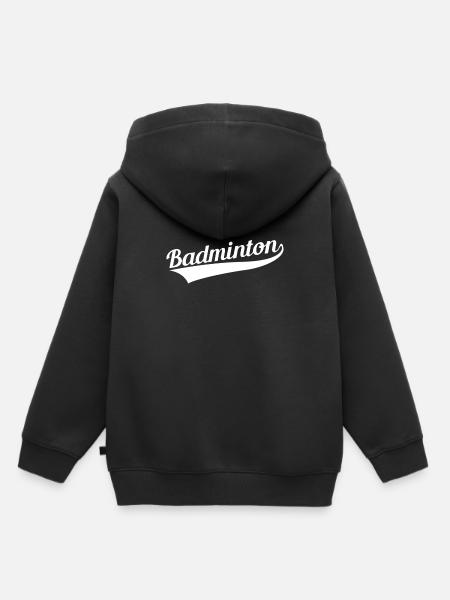 Badminton Badminton Badminton - Kinder Premium Organic Hoodie - Schwarz