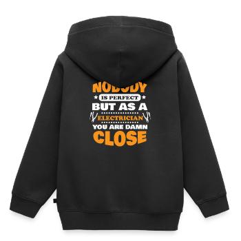 Elektriker - Kinder Premium Organic Hoodie - Schwarz - Hinten - AI Model Kid Male (0cm)