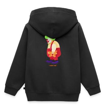Carnaval Carnaval Clown Helau Alaaf Cadeau - Sweat Premium à capuche enfant bio - noir - Dos - AI Model Kid Male (0cm)