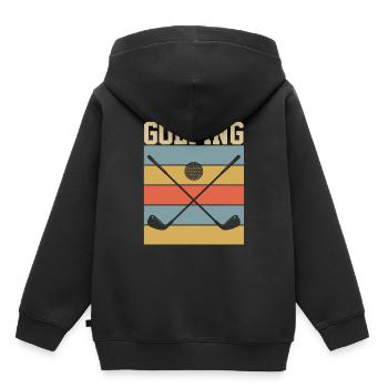 Golf Golf - Kids Premium Organic Hoodie - black - Back - AI Model Kid Male (0cm)
