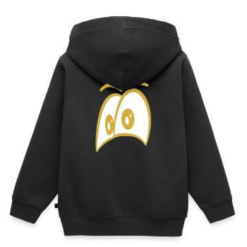 Oeil d'or - Sweat Premium à capuche enfant bio - noir - Dos - AI Model Kid Male (0cm)