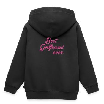 Beste Freundin Liebe Beziehung Paar Geschenk - Kinder Premium Organic Hoodie - Schwarz - Hinten - AI Model Kid Male (0cm)