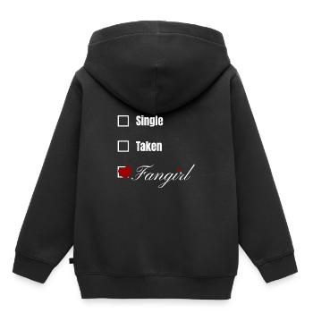 Fangirl crush heart love girl funny gift - Kids Premium Organic Hoodie - black - Back - AI Model Kid Male (0cm)