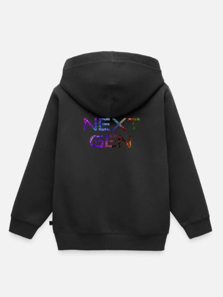 NEXT GEN - Kinder Premium Organic Hoodie - Schwarz