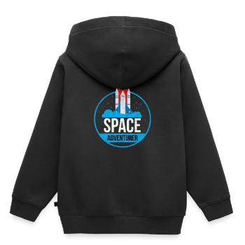 Space Adventurer Space Adventure Gift - Kids Premium Organic Hoodie - black - Back - AI Model Kid Male (0cm)
