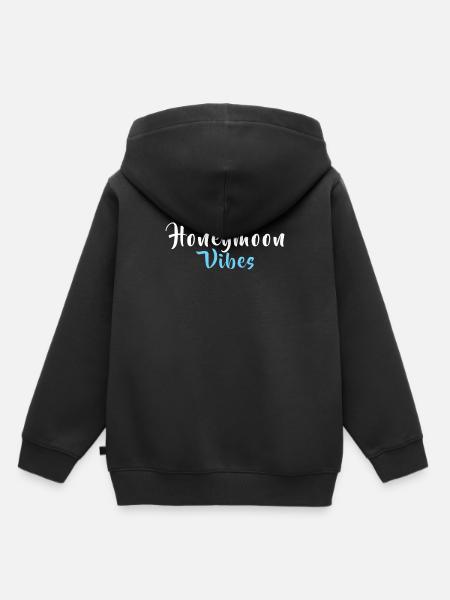 HONEYMOON SHIRT - Kinder Premium Organic Hoodie - Schwarz