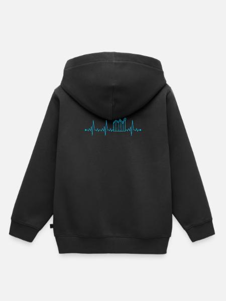 Traden - Kinder Premium Organic Hoodie - Schwarz
