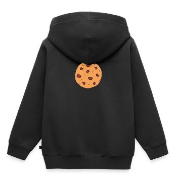 Chocolate biscuits - biscuit with chocolate - Kids Premium Organic Hoodie - black - Back - AI Model Kid Male (0cm)