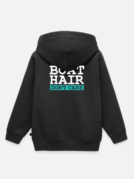 Boot - Kinder Premium Organic Hoodie - Schwarz