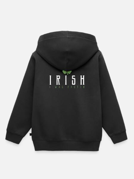 Irisch Ire Irland - Kinder Premium Organic Hoodie - Schwarz