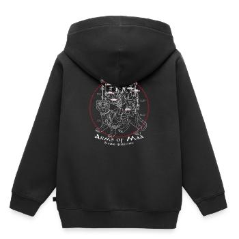 Goddess Durga Design | Hinduism Gift for - Kids Premium Organic Hoodie - black - Back - AI Model Kid Male (0cm)