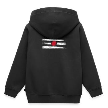 Seigneur Shiva Design | Cadeau d'hindouisme pour les croyants - Sweat Premium à capuche enfant bio - noir - Dos - AI Model Kid Male (0cm)