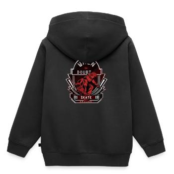 Skater - Kids Premium Organic Hoodie - black - Back - AI Model Kid Male (0cm)