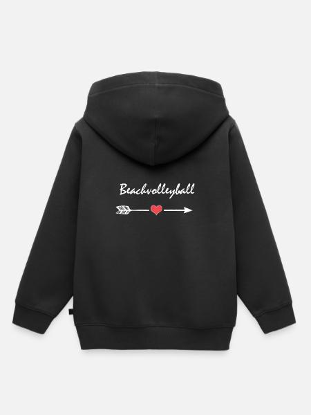 Beachvolleyball - Kinder Premium Organic Hoodie - Schwarz