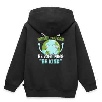 Weltfrieden Frieden Friedensbewegung Geschenk - Kinder Premium Organic Hoodie - Schwarz - Hinten - AI Model Kid Male (0cm)